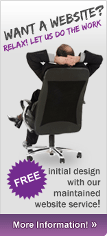 Free web design! With maintained website service.