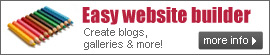 Easy Web Site Builder - Create Blogs, Galleries & More...