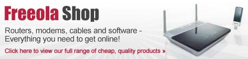 Cheap routers and software at the Freeola Shop!