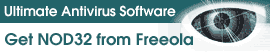 NOD32 Antivirus available from Freeola